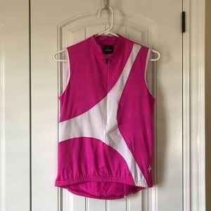 Specialized Pink Sleeveless Cycling Jersey Size L